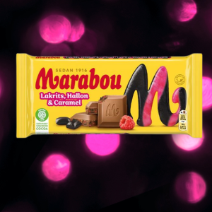 Marabou Licorice, Raspberry and Caramel Chocolate Bar 160g